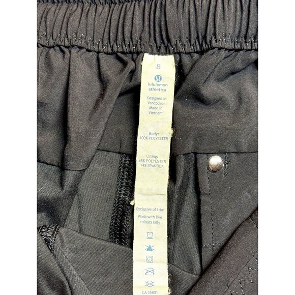Lululemon High Waisted Rise Women 8 Cuffed Shorts Athleisure Utility - Picture 4 of 7
